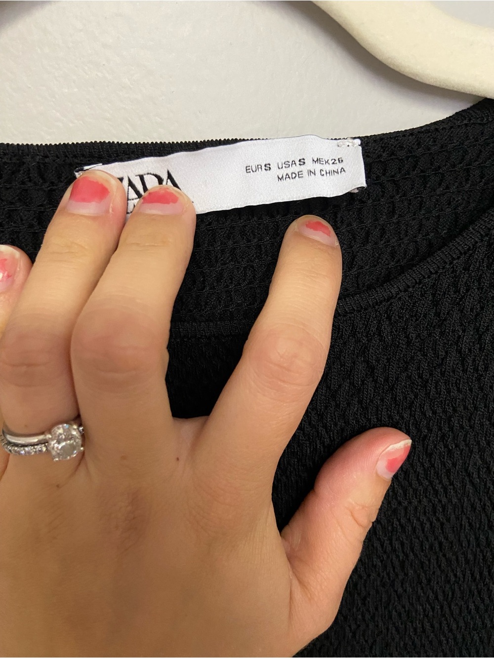 Zara Black Long-Sleeve Mini Babydoll Dress - Picture 2 of 3